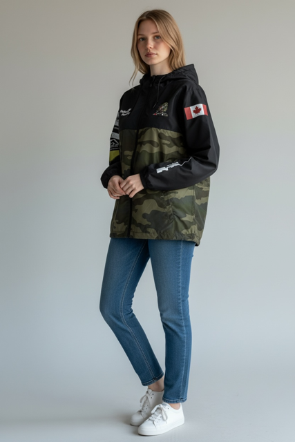 Lightweight windbreaker zip jacket