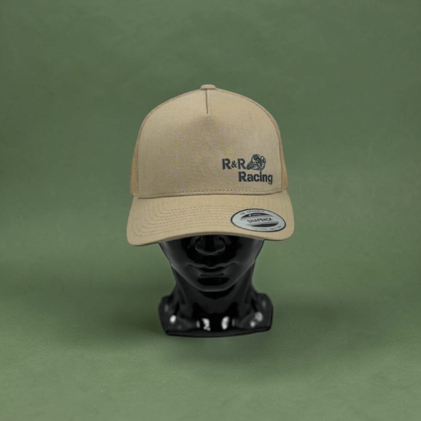 Tan snapback trucker hat