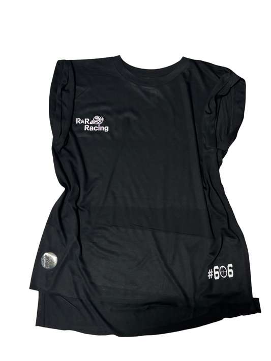 Women's Flowy Muscle Tee with Rolled Cuff