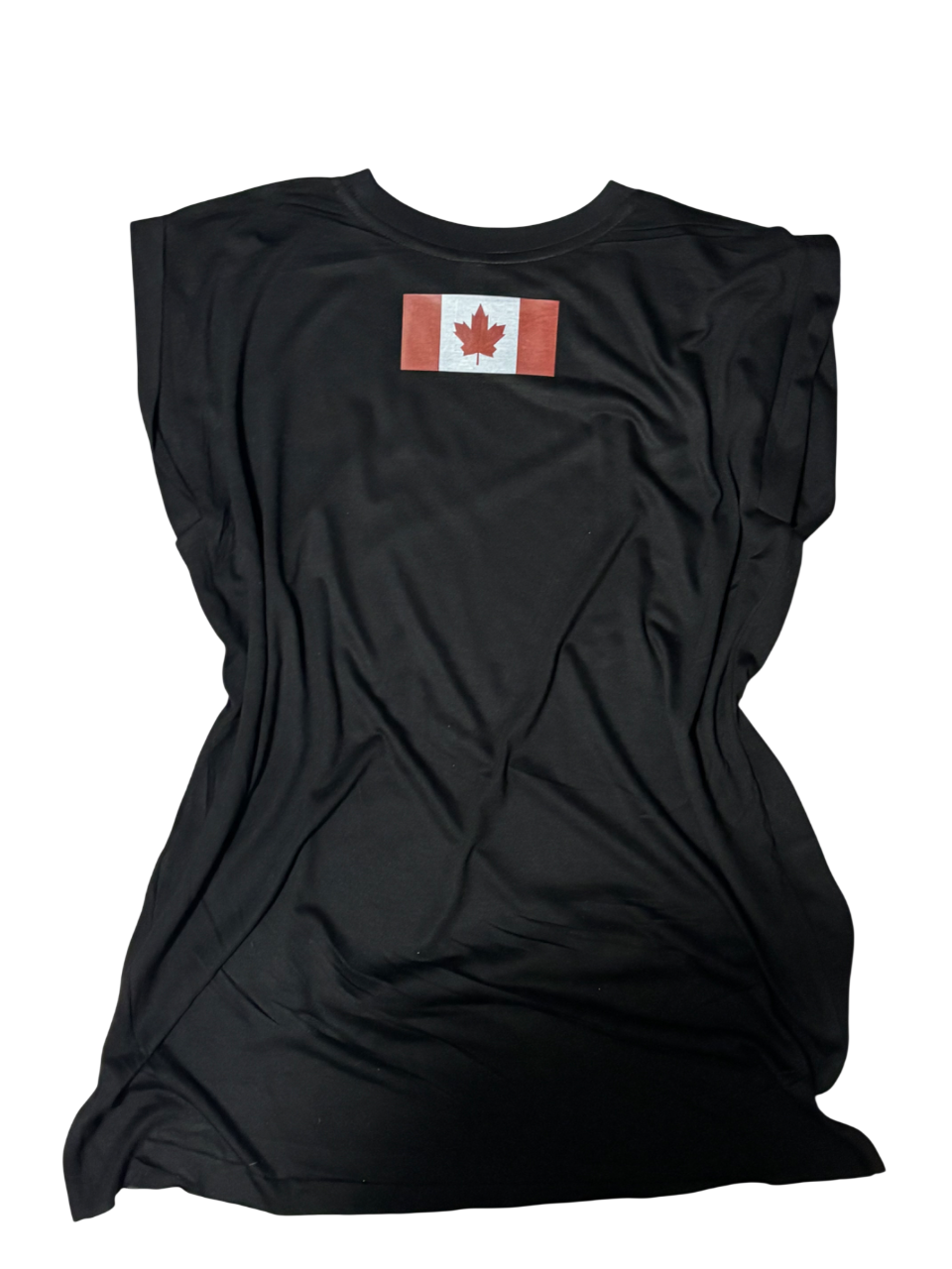 Women's Flowy Muscle Tee with Rolled Cuff
