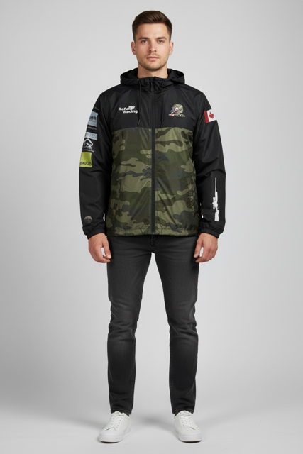 Lightweight windbreaker zip jacket