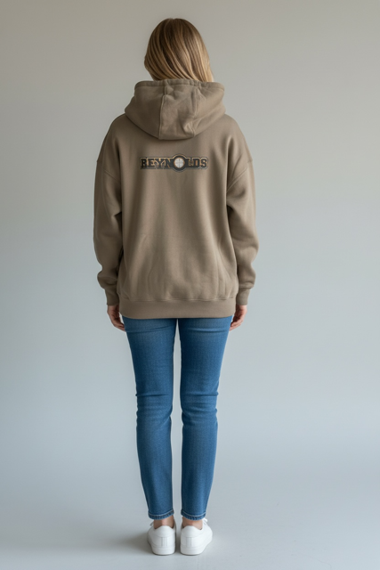 Super heavyweight fleece lined pullover hoodie - Coyote Brown